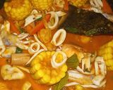 Foto langkah ke 5 dari resep Udang cumi saus padang.