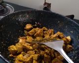 A picture of step 5 of Kathal Pulao.