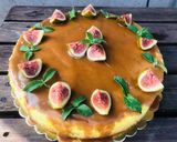 Pas rețetă Cheesecake fin cu blat și sos caramel 5 fotografie