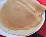 A picture of step 4 of Vanilla flavored pancakes.