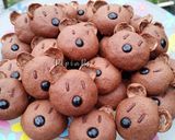 Foto langkah ke 5 dari resep Kawaii Choco Cookies Bear Character 🐻.