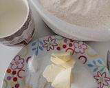 A picture of step 1 of Zopf bread.