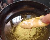A picture of step 2 of Cabbage leaves bhajji.