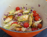 Foto del paso 2 de la receta: Arroz caldoso de verduras con caldo de sobras de pavo asado