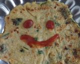 A picture of step 10 of Aloo cheela.