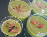 Une image de l'étape 6 de Soupe petits pois menthe bacon grillé.