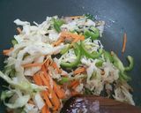 A picture of step 4 of Schezwan Pasta.