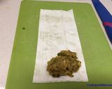 A picture of step 2 of Puff – Spicy Mashed potato filling in crispy puff pastry sheets.