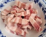 รูปขั้นตอนการทำที่ 1 ของ หมูสามชั้นทอดพริกแกง