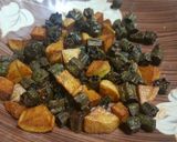 A picture of step 1 of Crispy Okra and Potato stir fry 😋.
