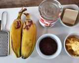 A picture of step 1 of Fried Banana with cheese & Chocolate.