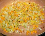 A picture of step 3 of Brown Red Jasmine Rice with Stir-Fried Vegetables.