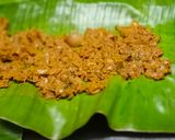 A picture of step 11 of Fish Pollichathu.