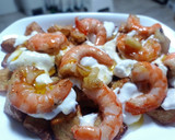 Foto del paso 4 de la receta: Patatas bravas con gambas al ajillo