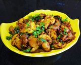 A picture of step 11 of Mushroom Pepper fry.