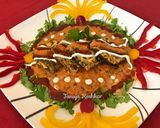 A picture of step 7 of Paneer manpasanda.