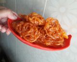 A picture of step 6 of Instant Jalebi.
