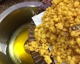 A picture of step 2 of Boondi Firni Kalakand Cake.