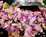 A picture of step 3 of Stir Fry Purple Yam - Purple Kand Vrat Sabzi.