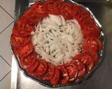 Une image de l'étape 4 de Salade de tomates à l oignon doux d Italie,herbes aromatiques et parmesan.