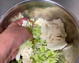 A picture of step 2 of Tofu Cabbage Cutlet (vegan).