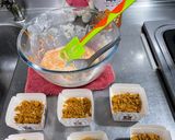 A picture of step 4 of Carrot and Salmon Floss Savory Cake.