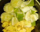 A picture of step 1 of Cucumber, ginger and lemon juice 🍸.