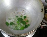 A picture of step 1 of Punjabi kadhi.