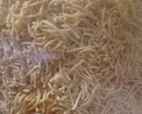 A picture of step 9 of Sev barfi(sindhi style).
