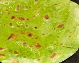 A picture of step 4 of Palak Paneer Paratha.