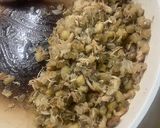 Foto del paso 2 de la receta Obleas de arroz rellenas de pollo, verduras y queso