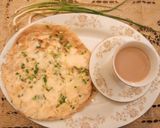 A picture of step 7 of Hary lehsan ka cheese Anda paratha.
