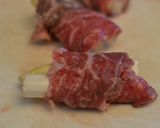 牛肉白蘆筍捲佐巴沙米可醋蘑菇醬汁的食譜步驟2照片