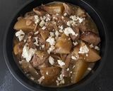 A picture of step 4 of Braised lamb Kleftiko with filo pastry and feta.