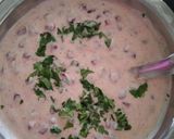 A picture of step 3 of Pomegranate raitu.