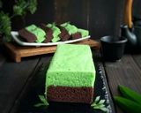 Foto langkah ke 7 dari resep Brownies Kukus Ketan Hitam Pandan.