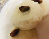 A picture of step 8 of Khoya Ras malai.