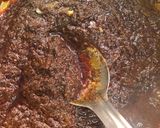 A picture of step 4 of Nagpur style Sauji chicken curry.