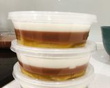 Hình bước làm 6 của món Flan mix Trái cây-Milo sữa