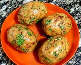 A picture of step 3 of Nargisi kofta.