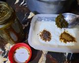 A picture of step 2 of Dahi bhale.