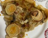 Une image de l'étape 4 de Tarte endives quenelles jambon champignons au fromage de chèvre.