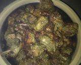 A picture of step 3 of Chicken Haryali Tikka.