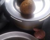 A picture of step 1 of Chane ke Kabab and aloo ke kabab.