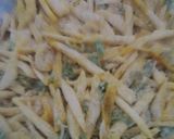 A picture of step 5 of Crispy aloo lacha pakoray.