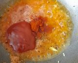 A picture of step 4 of Homemade Fettuccine pasta with arebita source.