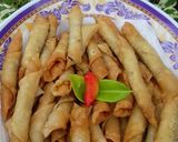 Foto langkah ke 4 dari resep Abon Gulung Kulit Pangsit praktis.