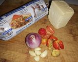 Foto del paso 1 de la receta: Picadillo rebozado relleno con queso