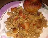 A picture of step 1 of Baati choorma.