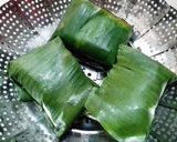 Hình bước làm 4 của món Đậu Hủ Chay Hấp Lá Chuối